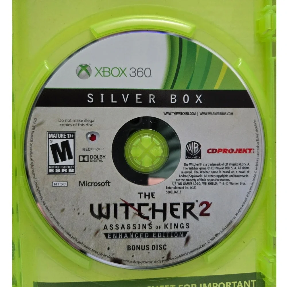 The Witcher 2 Assassins of Kings Enhanced Edition Silver Box(Xbox 360) CIB Works